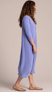 V-Neck Narrow Lantern Dress, 3/4 Sleeve (Con’t…)