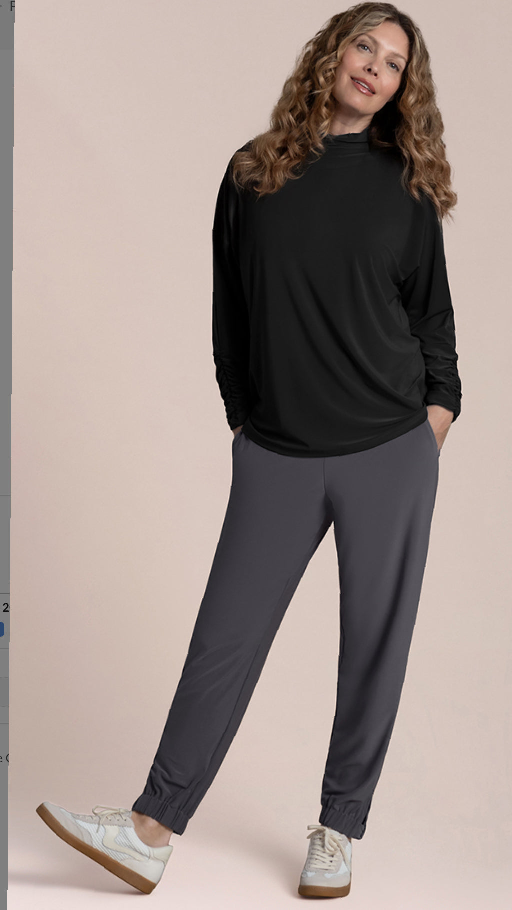 Eco Slouch Turtle Neck Top