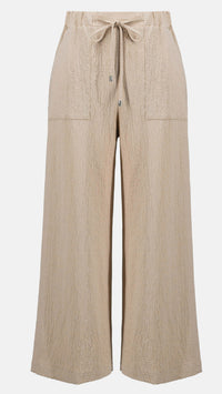 Joseph Ribkoff Seesucker Mesh Boxy Top and Pull-On Cropped Pants