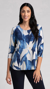 Go To Classic T Relax, 3/4 Sleeve-Watery Reflections (Sale)