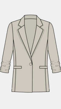 Joseph Ribkoff Blazer with Shirred Sleeves