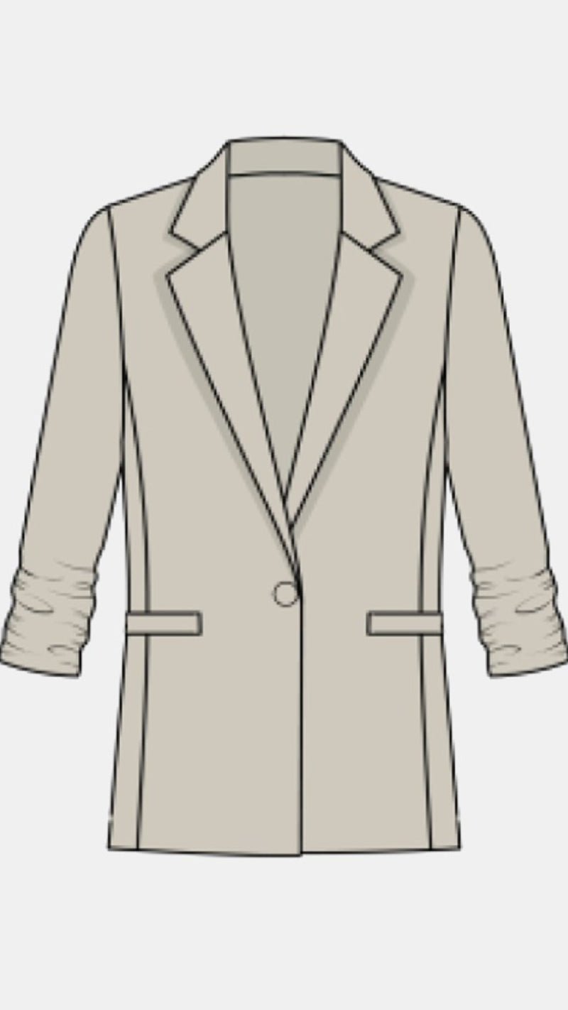 Joseph Ribkoff Blazer with shirred Sleeves