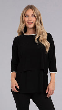 Tipped Go To Cropped T, 3/4 Sleeve (Sale)