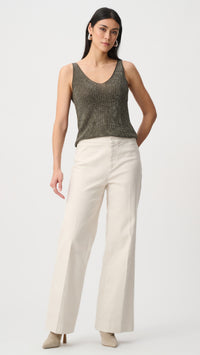 Joseph Ribkoff Metallic Knitted Camisole with Rhinestones