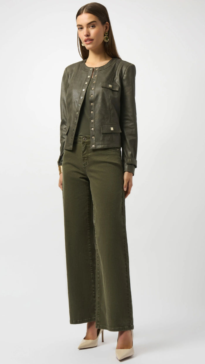 Joseph Ribkoff-Goldie/Classic Wide-Leg Stretch Jeans