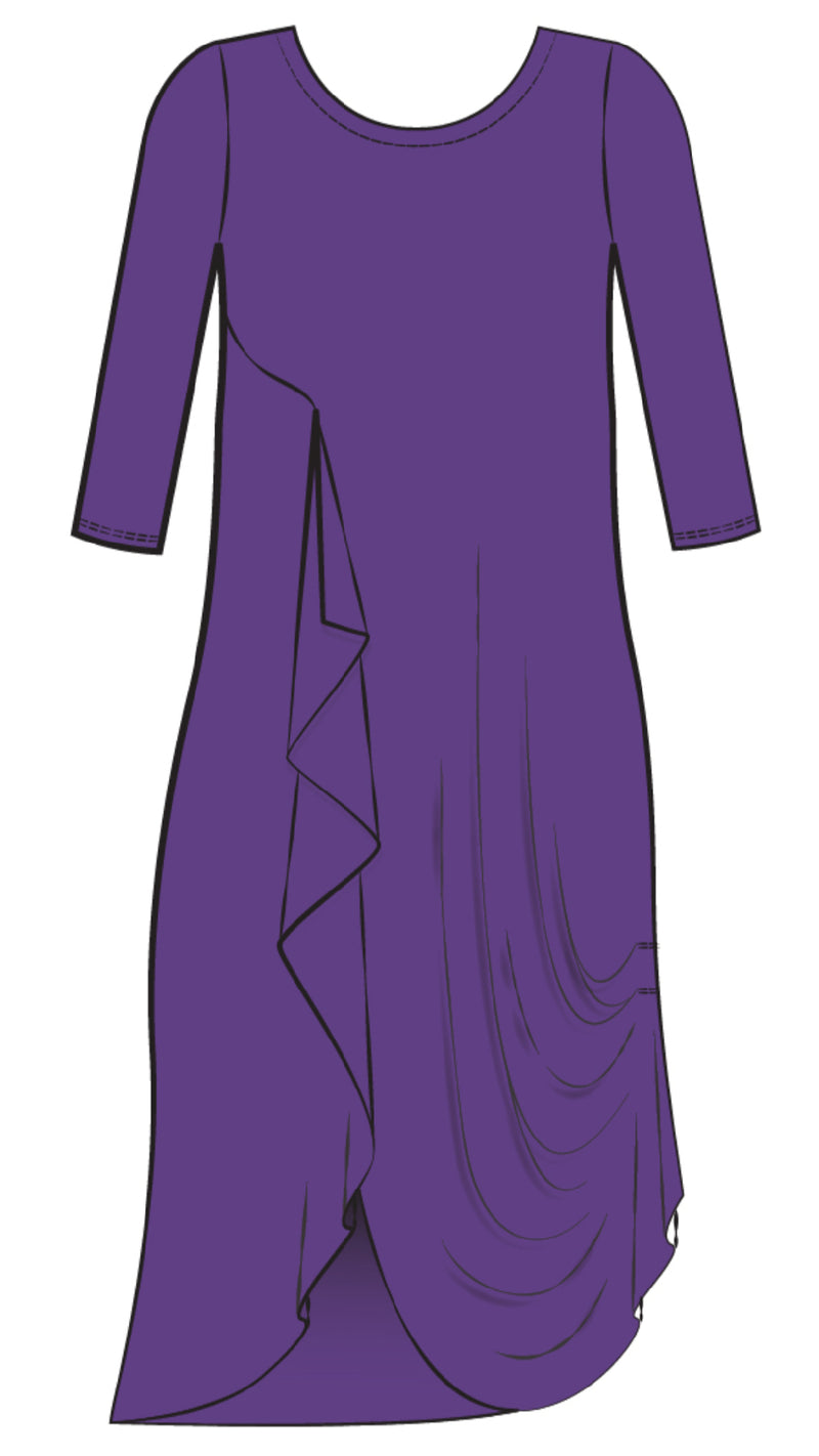 Drama Dress, 3/4 sleeve (Con’t…)
