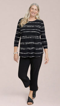 Go to Classic T Relax, 3/4 Sleeves-Cecily Black