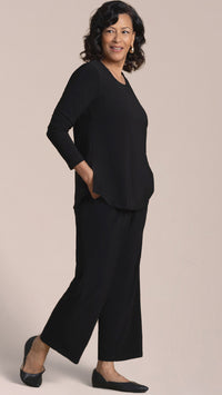 Go To Soft Round Neck Top, Long Sleeve.