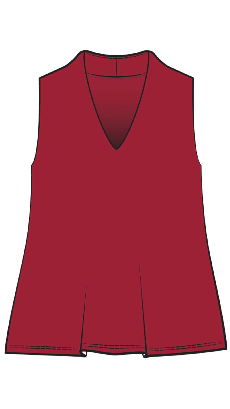 Deep V Trapeze Tank-Solid Colors