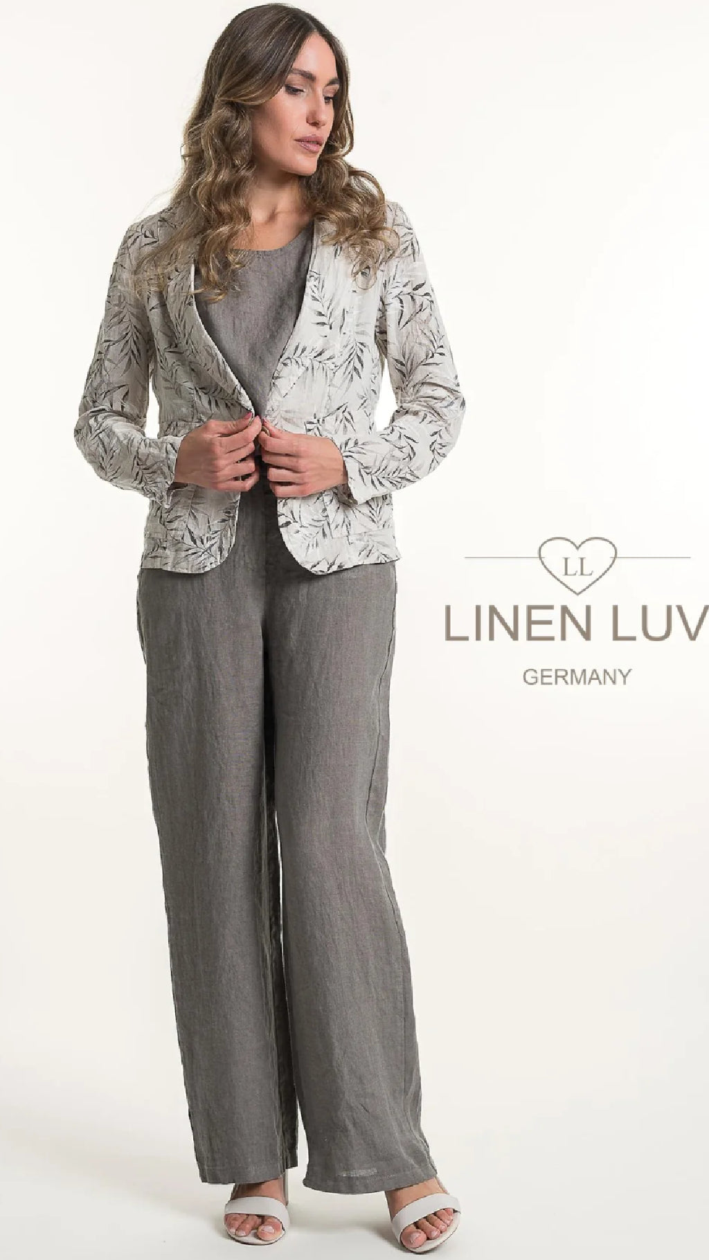 LINEN LUV Blazer-Print