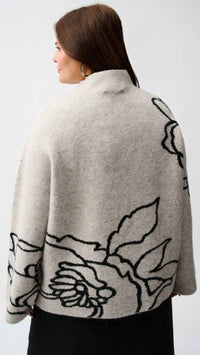 Joseph Ribkoff Sweater Knit Floral Knit Pullover