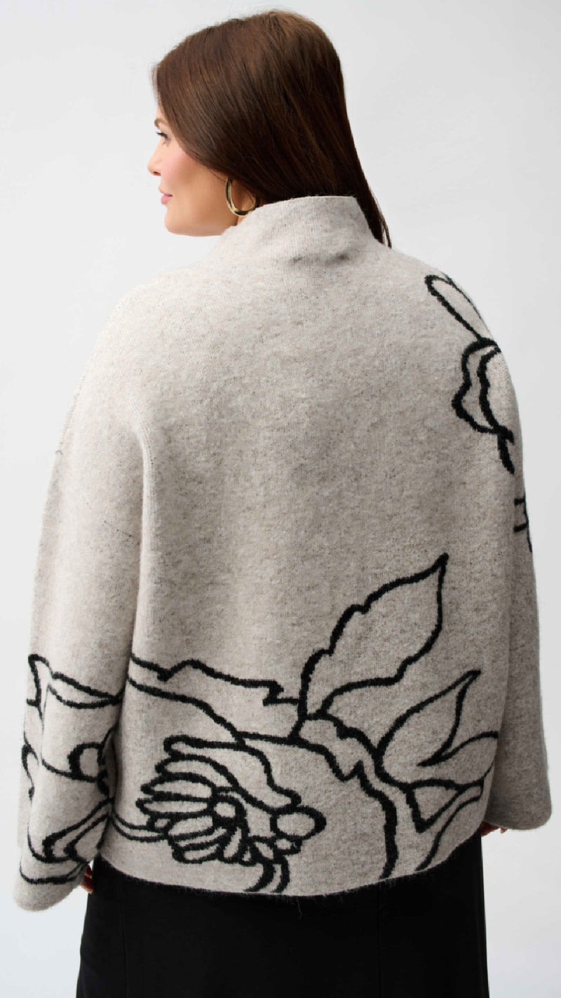 Joseph Ribkoff Sweater Knit Floral Knit Pullover