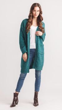 Papillon Marl Open Cardigan With Pockets