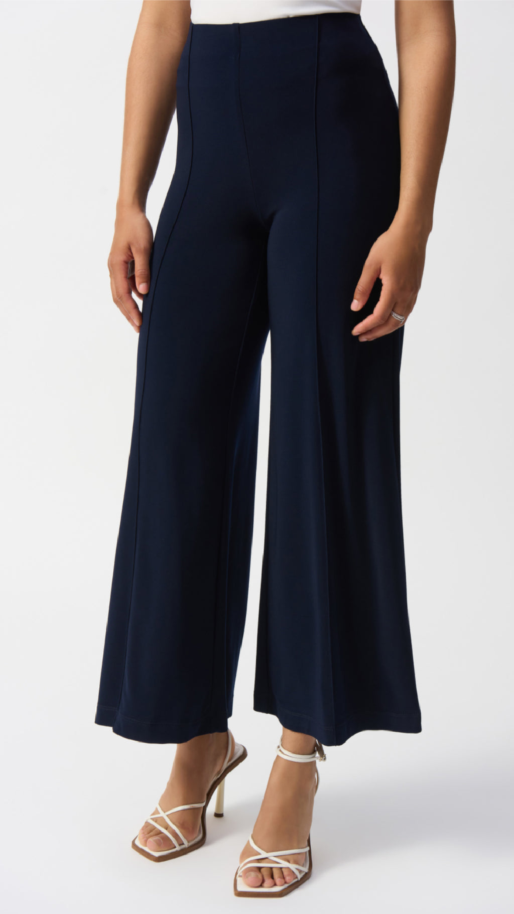 Silky Knit Pull-On Wide Pants (New Spring)