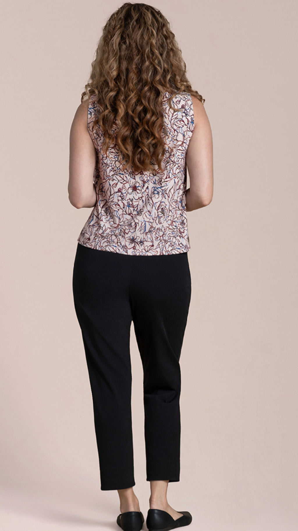 Flared Shell-Print Painted Blooms
