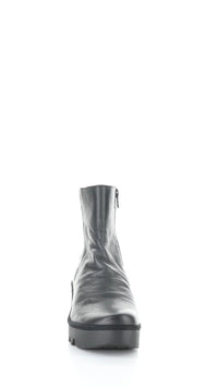 Fly London BAAN538FLY 009 Black Round Toe Boots
