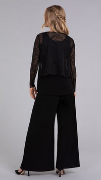 Lace Go To Cropped T, Long Sleeve
