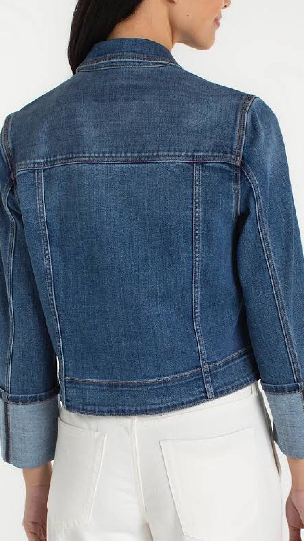 Bracelet Length High Cuff Trucker Jacket-West Ways