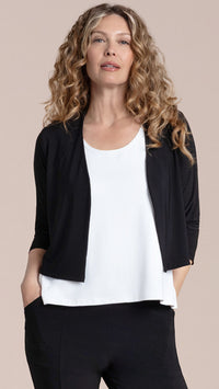 V-Neck Bolero, 3/4 Sleeve