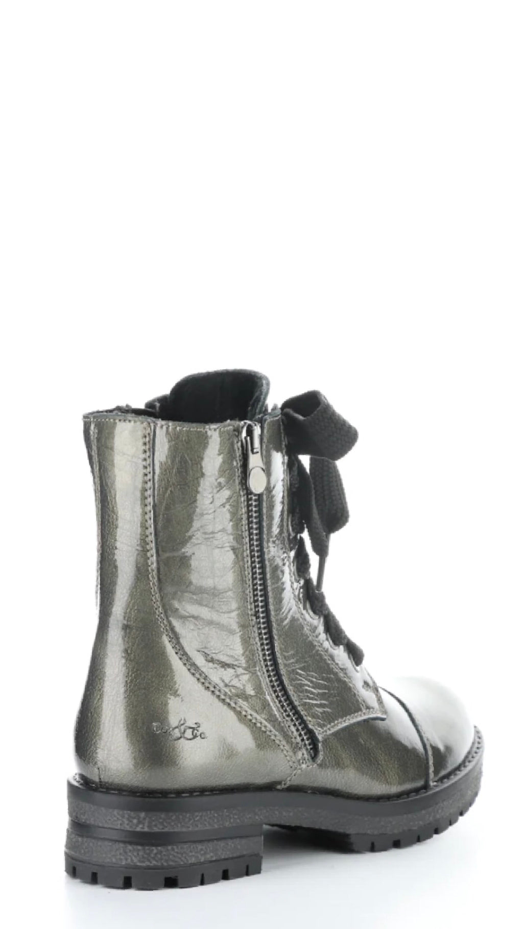 PAULIE Pewter Round Toe Boots