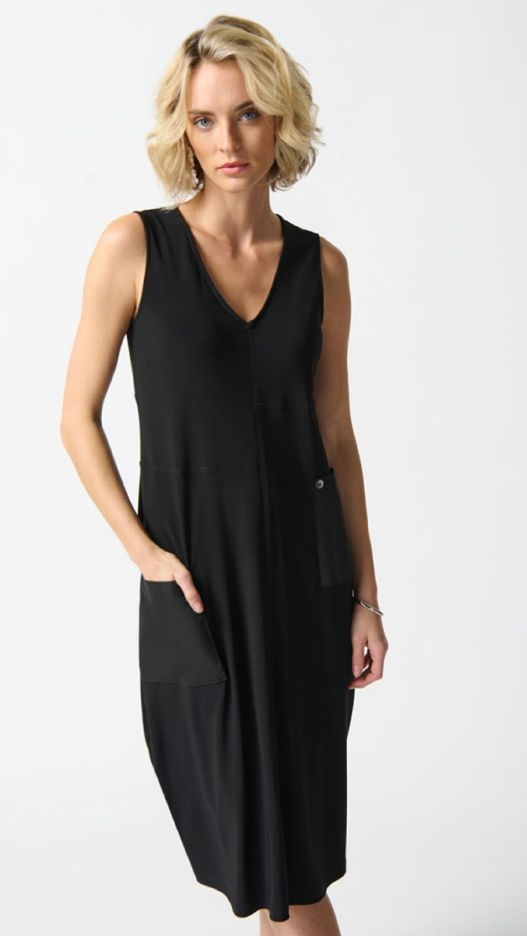 Joseph Ribkoff Silky Knit Cocoon Dress with Pockets