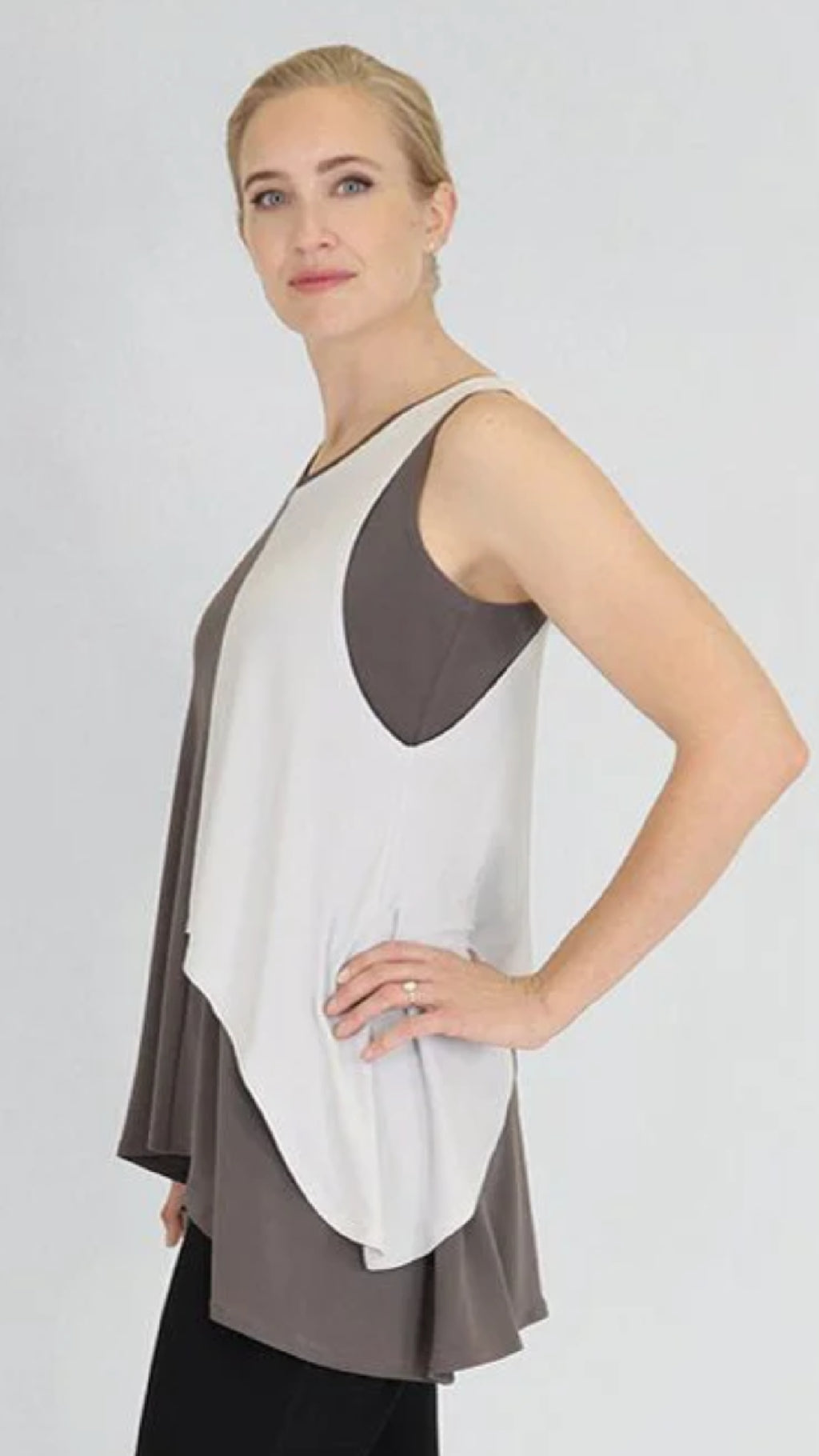 Sleeveless Matrix Flip Top (Sale)