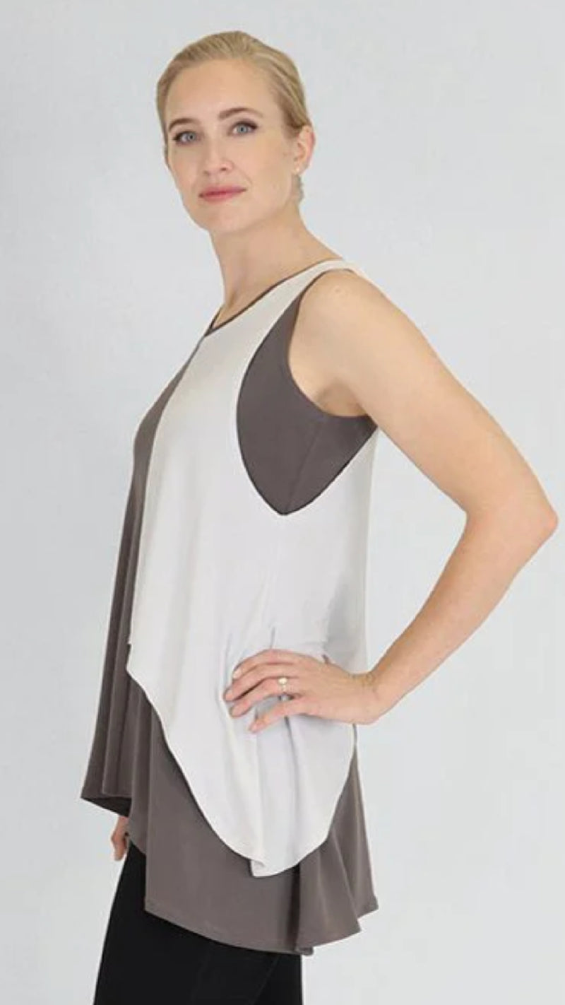 Sleeveless Matrix Flip Top (Sale)