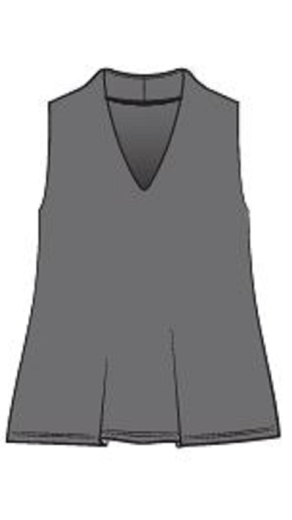 Deep V Trapeze Tank-Solid Colors