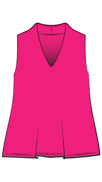 Deep V Trapeze Tank-Solid Colors