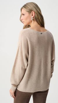 Joseph Ribkoff Cashmere Boxy Sweater With Rhinestone Detail