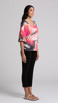 Flutter Dolman Top-Marble Print (Sale)
