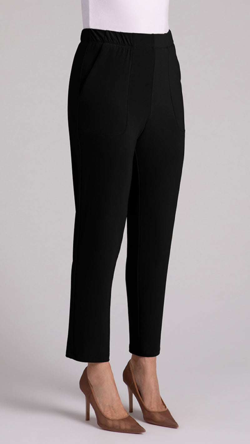Easy Pull-On Ankle Pant, LT WT Ponte (Sale)