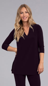 Deep V Tunic, 3/4 Sleeve (Sale)