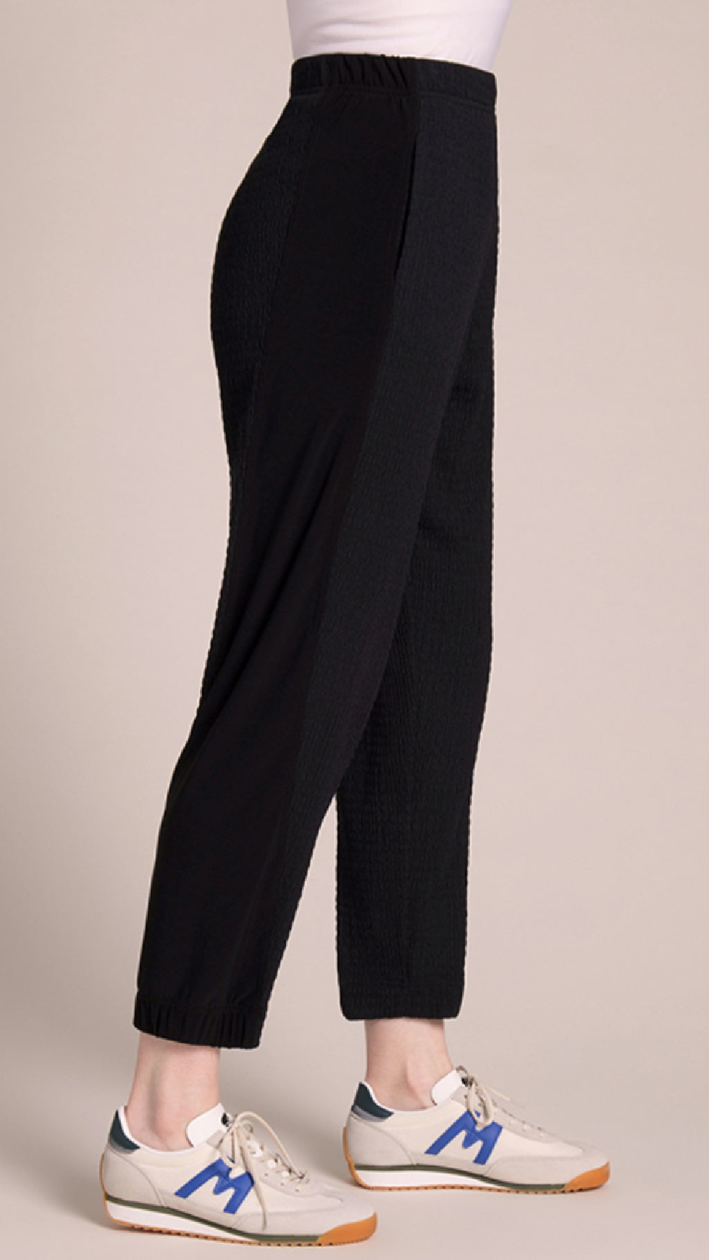 Half Cuff Jogger Pant, Popcorn Waffle