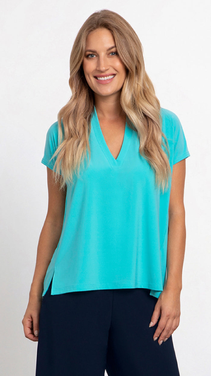 Deep V Top, Short Sleeve (Sale)