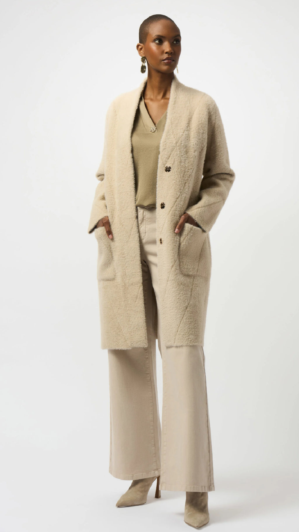 Joseph Ribkoff Feather Yarn Coat (-30% at checkout)