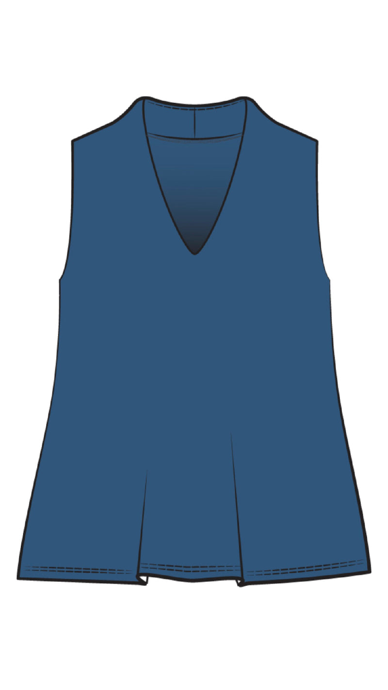 Deep V Trapeze Tank-Solid Colors