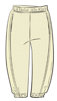 Half Cuff Jogger Pant, Popcorn Waffle