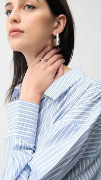 Joseph Ribkoff Tercel Stripe Boxy Blouse