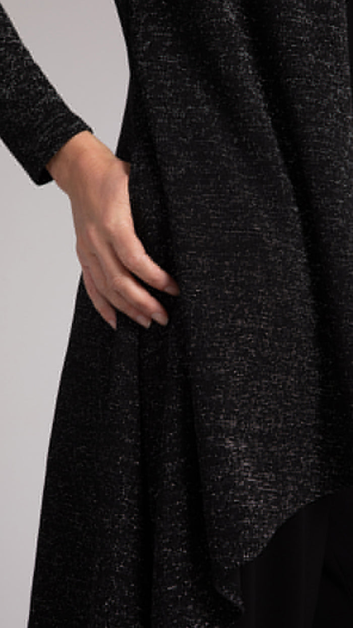Flutter Duster Cardigan, Metallic Pique (Sale)