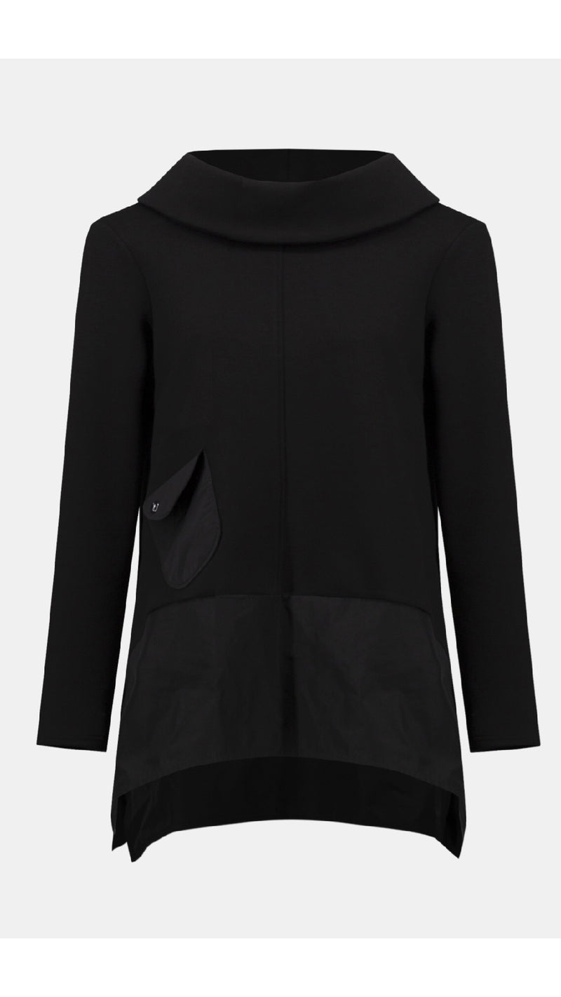 Joseph Ribkoff Scuba Jersey and Memory Trapeze Tunic and Balloon Pants