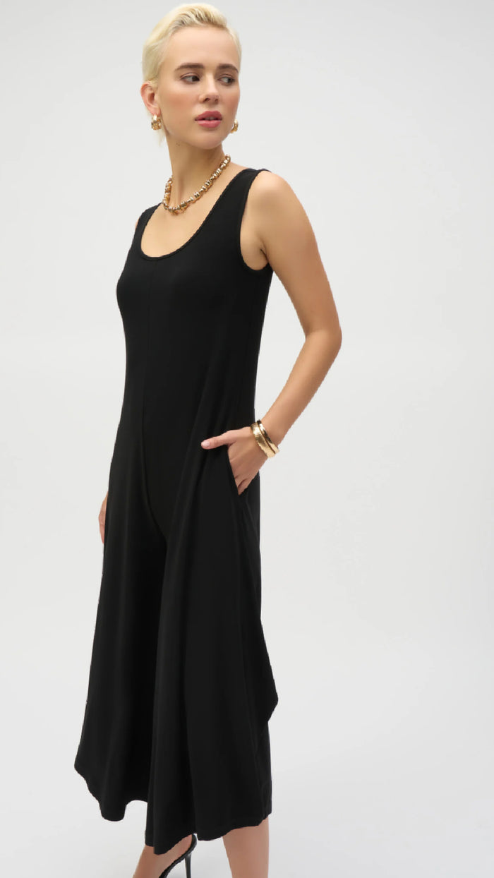 Joseph Ribkoff Silky Knit Wide-Leg Sleeveless Jumpsuit (Sale)