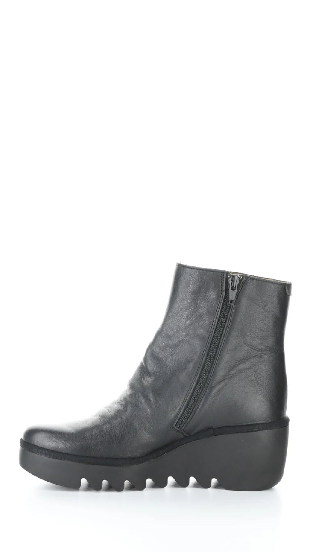 Fly London BAAN538FLY 009 Black Round Toe Boots