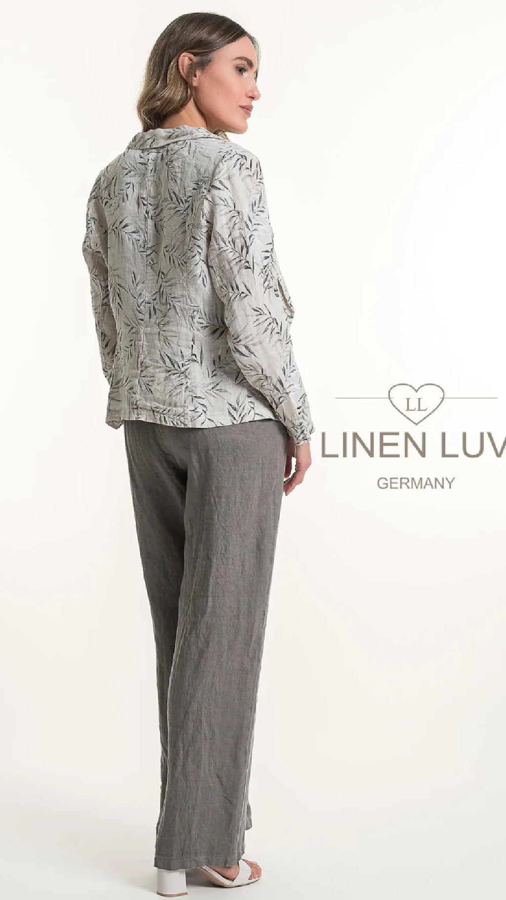 LINEN LUV Blazer-Print