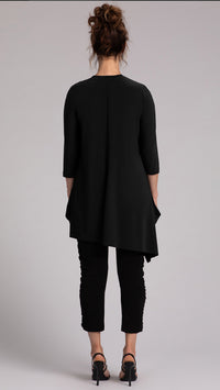 Flounce Boomerang Tunic, 3/4 Sleeve (Sale)