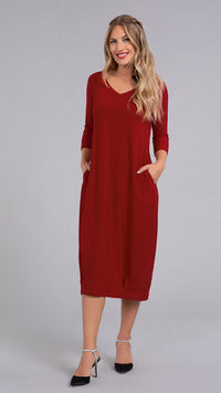 Reversible Narrow Lantern Dress, 3/4 Sleeve (Sale)