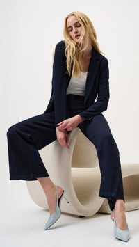 Joseph Ribkoff-Goldie/Classic Wide-Leg Stretch Jeans