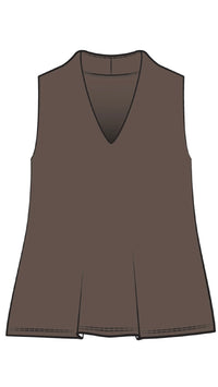 Deep V Trapeze Tank-Solid Colors