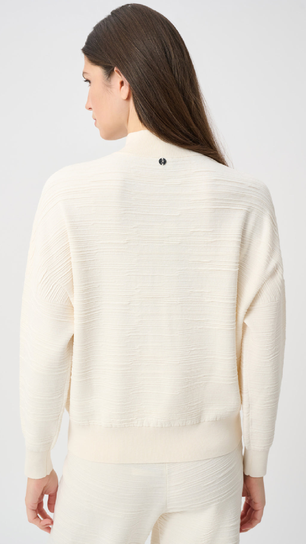 Joseph Ribkoff Sweater Knit Mock-Neck Cocoon Sweater And Pull-On Jogger Pants