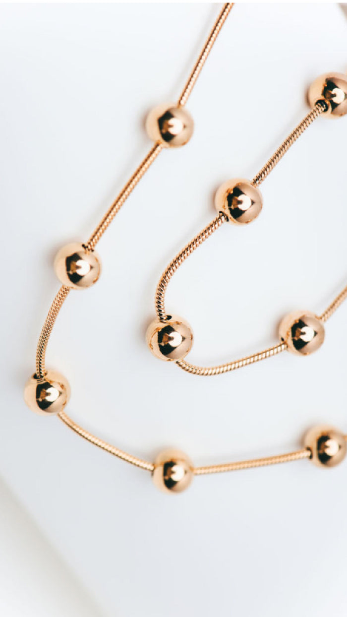 Golden Sphere Jewellery Set